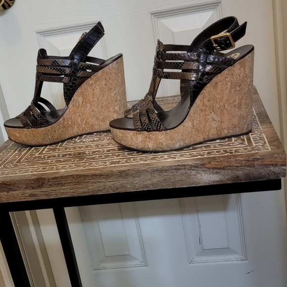 Tory Burch Wedge Snake sandals - Picture 5 of 12